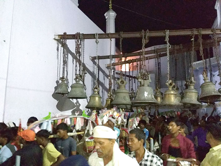 The Bateshwar Nath temple is full of bells