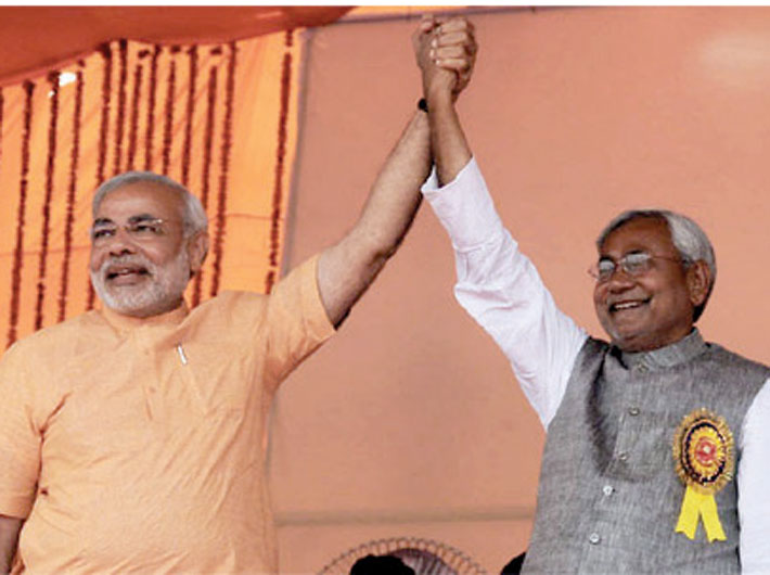 They joined hands during an NDA rally in 2009. Don`t exepct a repeat soon.