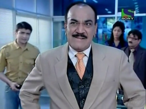 A video grab of the popular crime serial CID (on Sony) featuring ACP Pradyuman (in suit)