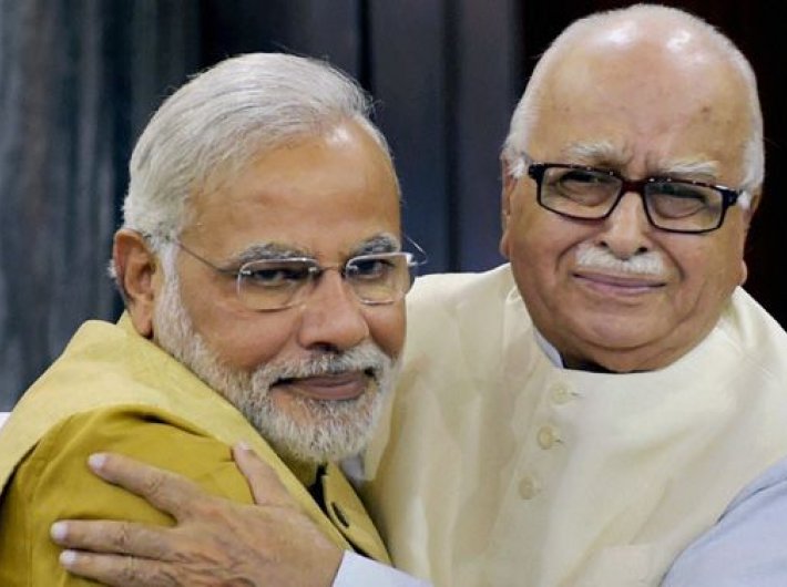 Narendra Modi and LK Advani.