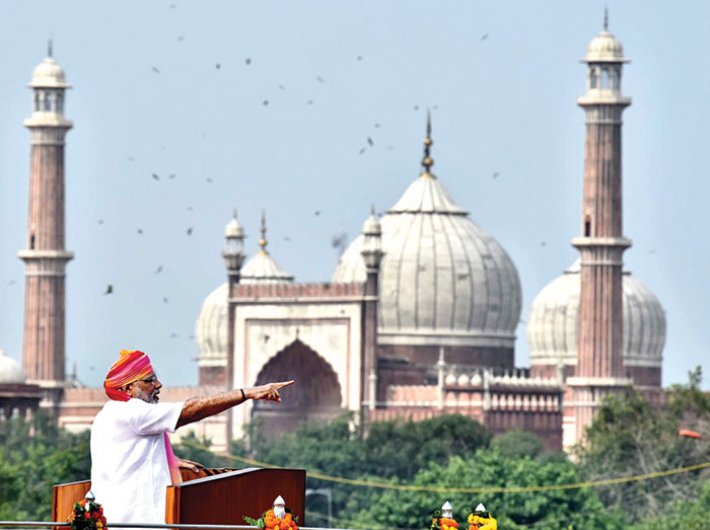 PM Narendra Modi delivering the Independence Day speech