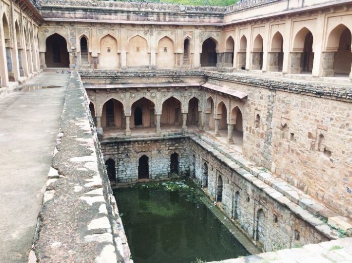 Rajon ki Baoli is said to be built by Daulat Khan in 1516 during the reign of Sikander Lodi. (Photo: Ridhima Kumar)
