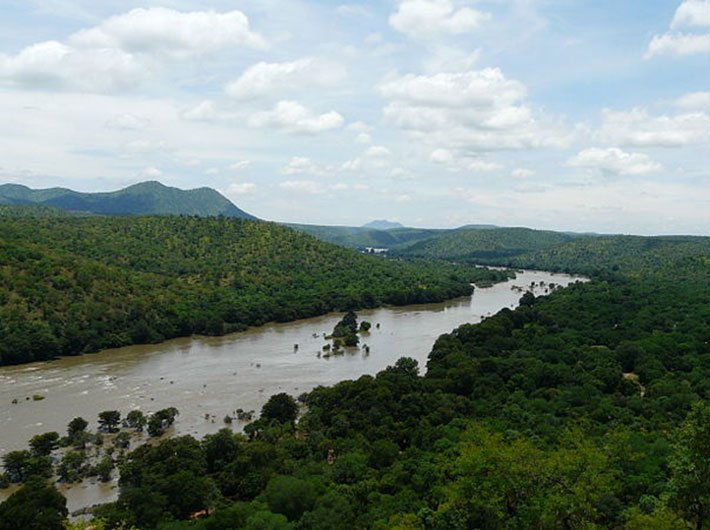 Cauvery river in Karnataka