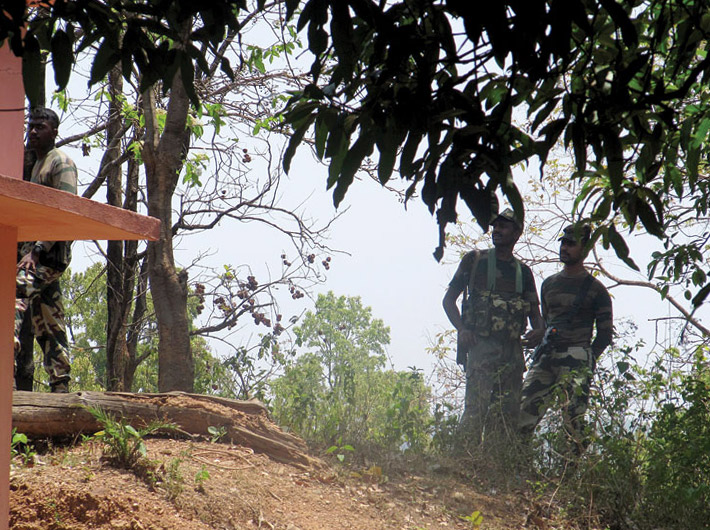Security personnel on duty in a LWE-violence affected zone (file photo: GN)