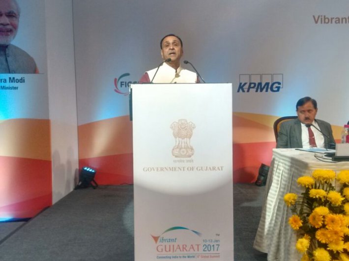 Gujarat CM invites industrialists to invest in the state