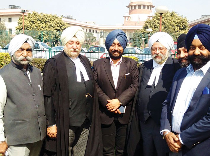 The team of Delhi Sikh Gurdwara Management Committee