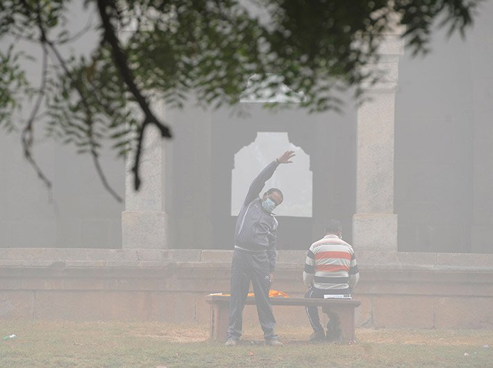 A typical day in winter in Delhi in recent years (File photo: Arun Kumar/GN)