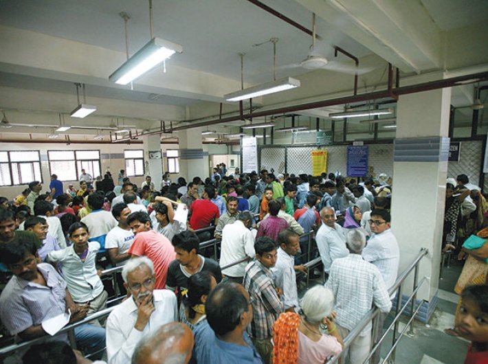 Crowd in a hospital. Picture for representational purpose only