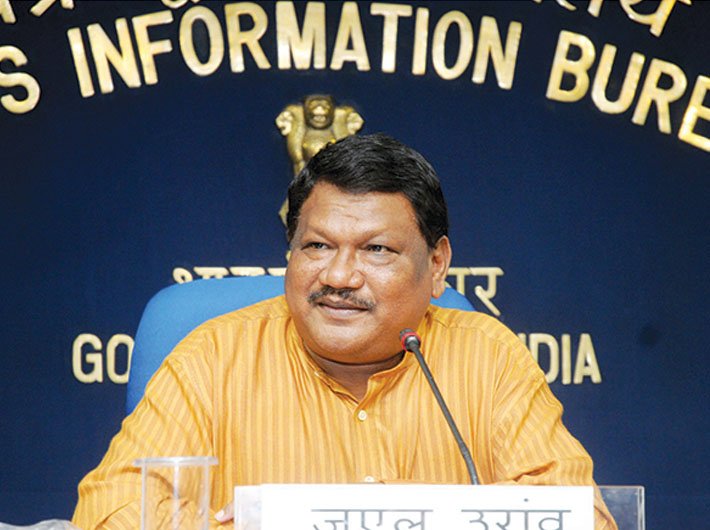 Jual Oram, union minister for tribal affairs