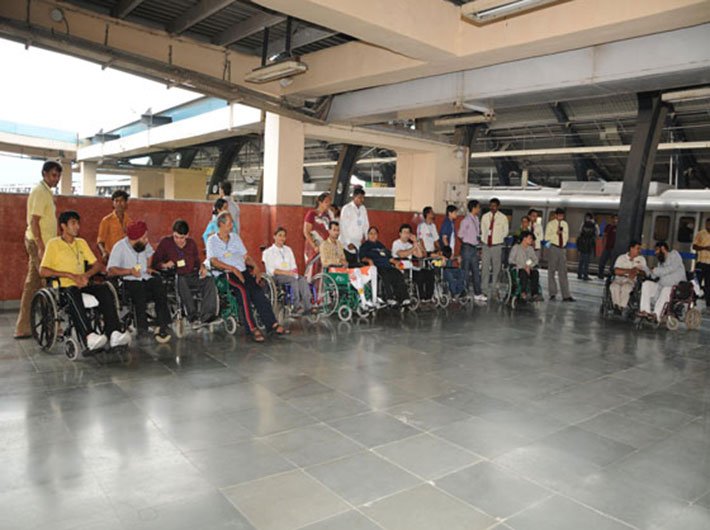  The right approach: Few establishments are as disabled-friendly as Delhi Metro even today.