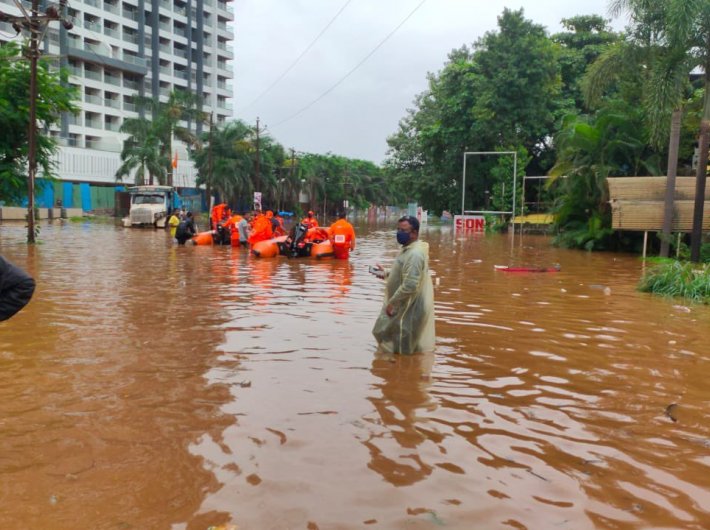 (File photo of heavy rains in Maharashtra last year)