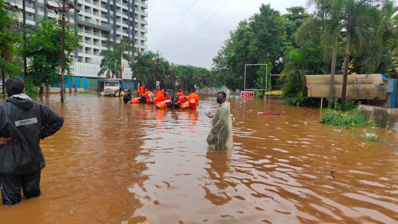 (A file photo of the 2021 floods in Maharashtra)