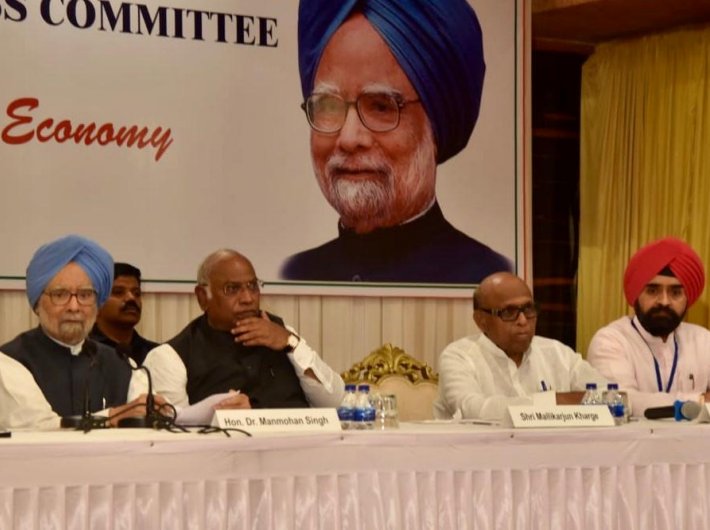 Former prime minister Manmohan Singh in Mumbai on Thursday