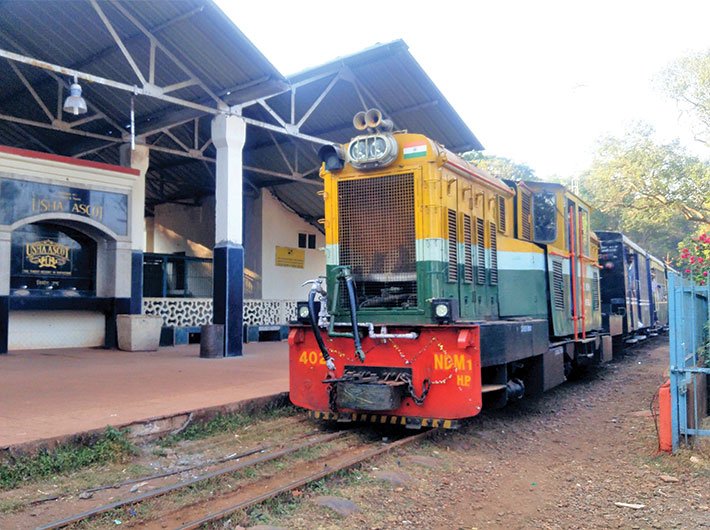 The toy train in Matheran, once a proposed UNESCO heritage item, now runs for a little more than a kilometre. Revival of the service is stymied. (Photo: Gajanan Khergamker)