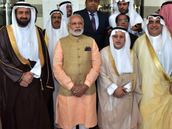 Prime minister Narendra Modi meets business leaders in Saudi Arabia