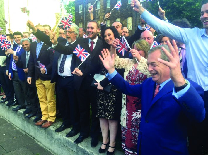 UK Independence Party leader Nigel Farage tweeted this picture after the referendum results