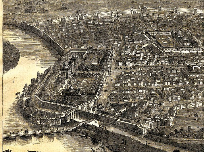 The City of Delhi Before the Siege, from The Illustrated London News, January 16, 1858