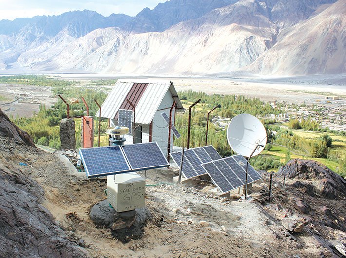 GPS and seismological observatory at Partapur in Ladakh region