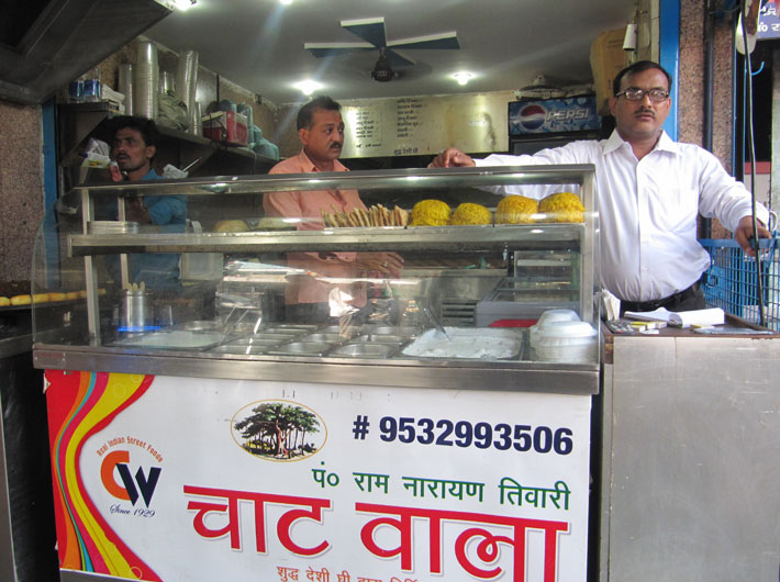 The famous Tiwari chaat stall on Lucknow’s Latouche Road.