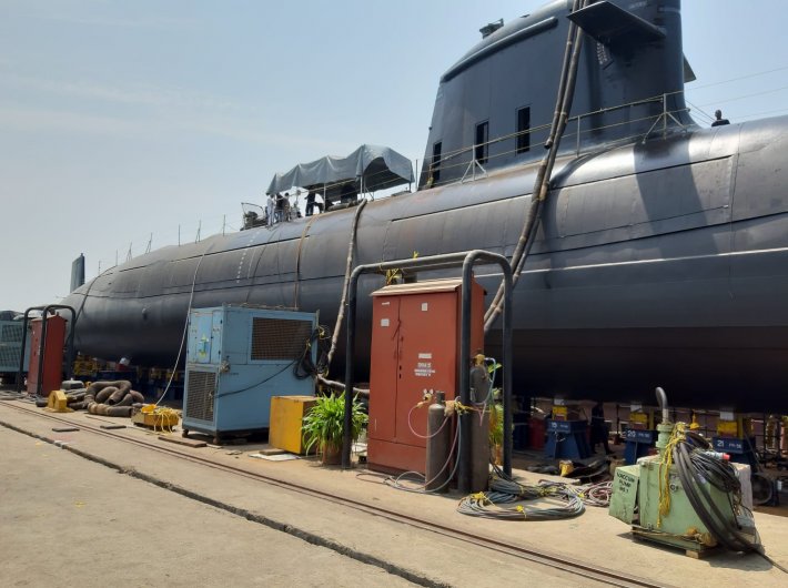 ‘Vagsheer’, the last boat of a series of six submarines (GN Photo) 