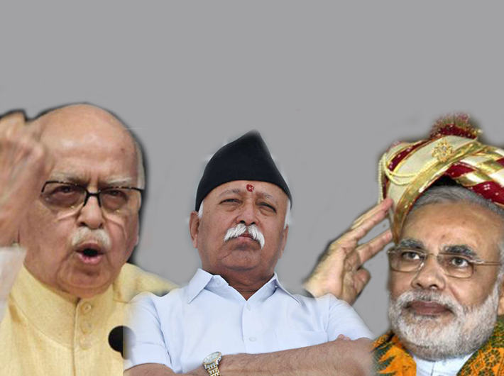 Advani, Bhagwat and Modi