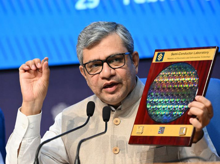 Union minister Ashwini Vaishnaw briefing the media about the Semiconductor Mission (File Photo)